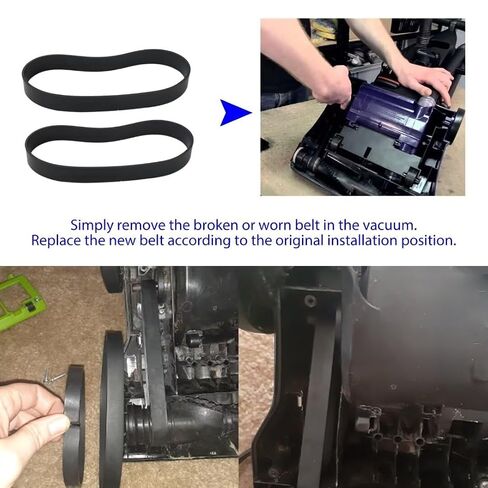 Replacement E0205 Belts for Eureka Powerspeed Lightweight, Pro Swivel Plus & Turbo Pet Cord Rewind Using Belt Style in Kuwait