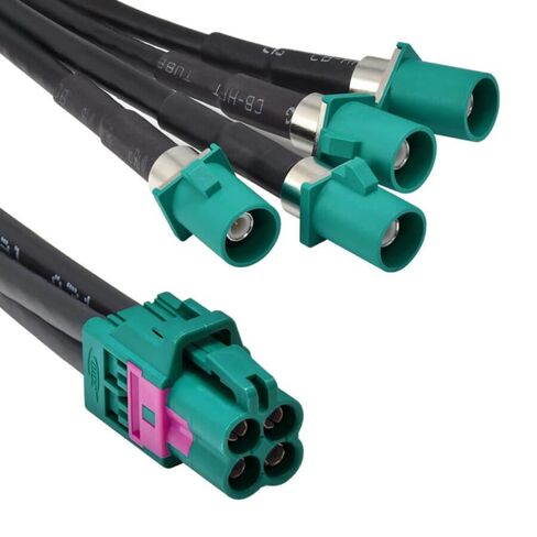 Mini Fakra A Type Jack 4 in 1 to Z Water Blue Plug Ports Cable Assembly Customize 50cm in Kuwait