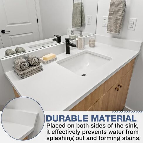 4" x 30" Super White Engineered Marble Threshold, Rigid Shower Curb & Vanity Backsplash for Tile Transitions, Window Sill, Fixed Size Easy to Cut in Kuwait