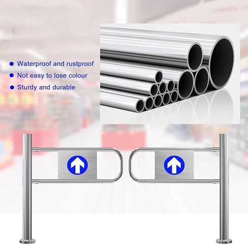 Universal Spring-Loaded Safety Gate - Automatic Closing Swing Gate for Supermarkets Libraries Factories & Schools - Secure Entrance Solution for High Traffic Areas in Kuwait