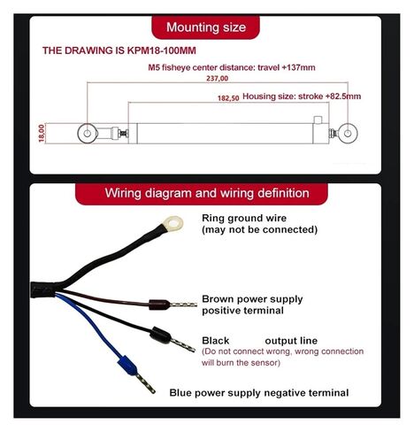 Linear Potentiometers Position Sensors Linear Displacement Transducers Resistive Sensors KPM25-275mm Miniature Articulated(KPM-75MM) in Kuwait