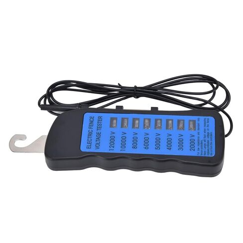 12KV Neon Fence Voltage Tester, 2000 to 12000V ABS Material with 8 Neon Indicator Lights, for Farms Home Gardens and Livestock Enclosures in Kuwait