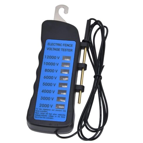 12KV Neon Fence Voltage Tester, 2000 to 12000V ABS Material with 8 Neon Indicator Lights, for Farms Home Gardens and Livestock Enclosures in Kuwait