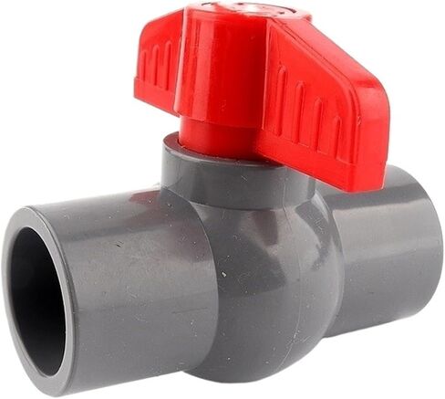 1/3 Pcs 20-160 Mm Grey PVC Flat Ball Valve Garden Irrigation Hose Connection Fittings Aquarium Switch Globe Valve Big Size(1 pcs,Inner dia 160mm) in Kuwait