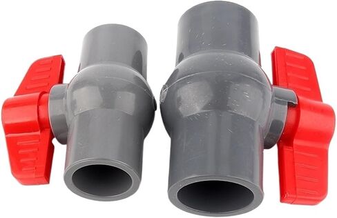 1/3 Pcs 20-160 Mm Grey PVC Flat Ball Valve Garden Irrigation Hose Connection Fittings Aquarium Switch Globe Valve Big Size(1 pcs,Inner dia 160mm) in Kuwait