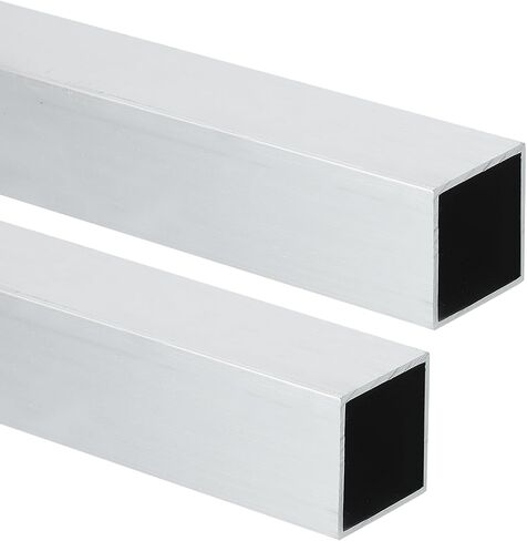 MECCANIXITY Aluminum Square Tubing,1.18"x1.18"x16" Long 0.04" Wall Thick 6063 Aluminum Square Tube Seamless Structural Metal Profile Hardware for Construction DIY Home Decor Furniture 2pcs in Kuwait