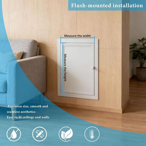 Metal Access Panel - Insulated Attic Door, 16x16/20x20/28x48/30x20in, White C Door for Home, Easy Installation, Durable, Energy Efficient Access Solution in Kuwait