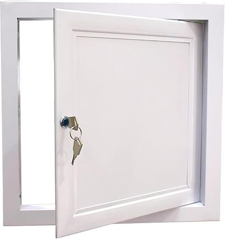 Wall Access Panel with Lockable Door, Maintenance Hatch for Easy Plumbing Access, Ideal for Bathroom Shower Valve Installation and Repairs, Durable and Secure. in Kuwait