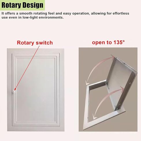 Premium Aluminum Access Panel Door, 28x28in, C Door with Knob for Easy Access, Ideal for Laundry Chutes, Plumbing, and Attic Maintenance Solutions. in Kuwait