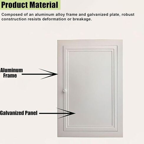 Premium Aluminum Access Panel Door, 28x28in, C Door with Knob for Easy Access, Ideal for Laundry Chutes, Plumbing, and Attic Maintenance Solutions. in Kuwait