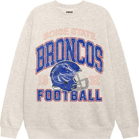 FOCO Unisex Adult NCAA Varsity Team Logo Crew Neck Sweatshirt in Kuwait