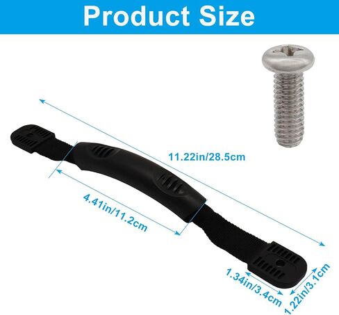 Zorfeter 4 Pack Kayak Carry Handles, Canoe Boat Handle with Screws Heavy Duty Kayak Handles, Replacement Accessories for Outdoor Sport/Canoe Enthusiasts in Kuwait