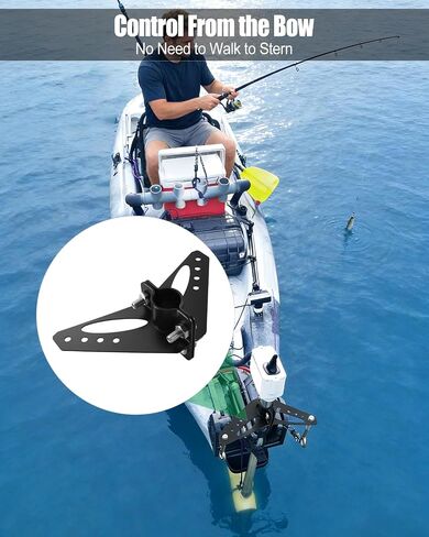 Steering Triangle Kit Compatible with Newport NK-180S Brushless Kayak Trolling Motors, Stainless Steel Steering Holder with with Handles and Kayak Pad Eye, Easy Installation (Steering Triangle Kit) in Kuwait