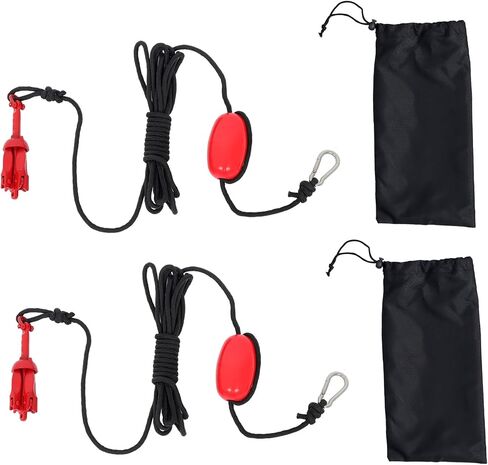 waltyotur 2 Pack 1.5 lb Red Marine Kayak Folding Grapnel Anchor Kit for Small Boats Kayaks Canoe Paddle Boards in Kuwait