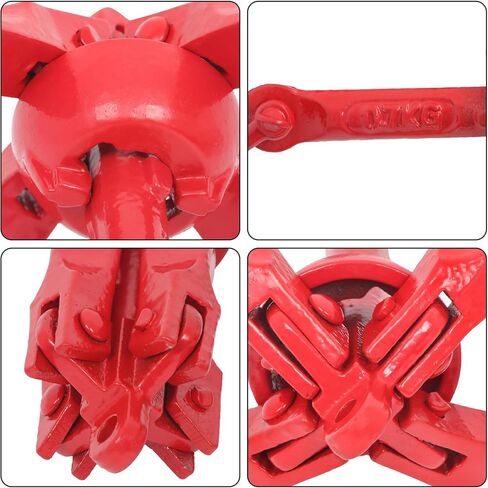 waltyotur 2 Pack 1.5 lb Red Marine Kayak Folding Grapnel Anchor Kit for Small Boats Kayaks Canoe Paddle Boards in Kuwait