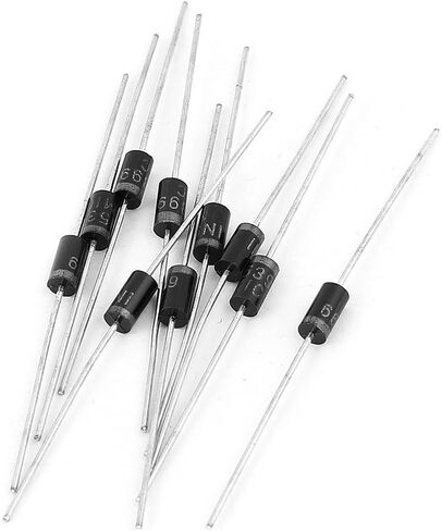 8Values Rectifier Diodes Kit 1N4007 1N4148 1N5399 1N5408 RL207 UF4007 FR107 FR207 1N5819 1N5822 10A10 Rectifier Schottky Diode Assortment KIt Electronic Silicon Diodes in Kuwait