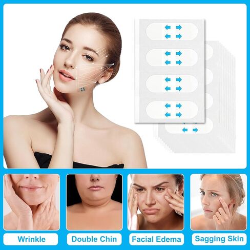 240 Pcs Tape for Face Lifting, Eye Lifter Face Lifting Tape Invisible, Face Tape Lift for Instant Lifting & Tightening Loose Sagging Skin, Wrinkles, Jowls, Double Chin, Eye, Cheek in Kuwait