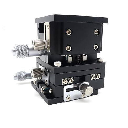 XYZ Axis 90 * 90mm LD90-LM-2 Sliding Table Manual Displacement Platform Linear Stage Sliding XYZ Double Cross Rail in Kuwait