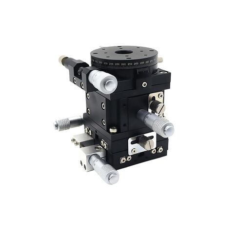 XYZR محور 60 × 60 مم LTP60-LM LTP60-LM-2 طاولة منزلقة على شكل حرف V منصة ضبط دقيقة ذات 4 محاور منصة خطية يدوية قابلة للتعديل (LTP60-LM-2) in Kuwait