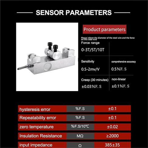 Side Pressure Type Tension Sensor Load Cell 1Pcs(0-1T 180 Long) in Kuwait