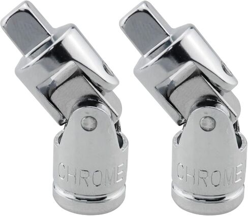 CHENJIN Universal Joint Socket 2PCS 1/4 Inch Drive Spring Loaded Swivel Socket Adapters in Kuwait