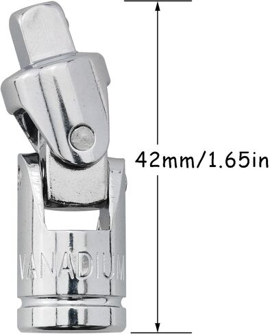 CHENJIN Universal Joint Socket 2PCS 1/4 Inch Drive Spring Loaded Swivel Socket Adapters in Kuwait