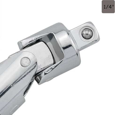CHENJIN Universal Joint Socket 2PCS 1/4 Inch Drive Spring Loaded Swivel Socket Adapters in Kuwait
