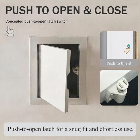 Access Panel for Drywall - Recessed Aluminum Wall Access Door for Ceiling, Plumbing & HVAC - Paintable Hidden Inspection Hatch - Durable C Door Cover in Kuwait