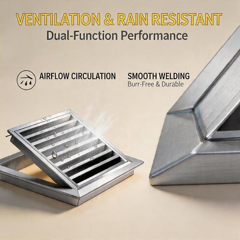 Louvered Access Panel for Drywall - 304 Stainless Steel Inspection Door for Plumbing & HVAC, Wall & Ceiling Access Hatch for Bathroom & Basement Repairs in Kuwait