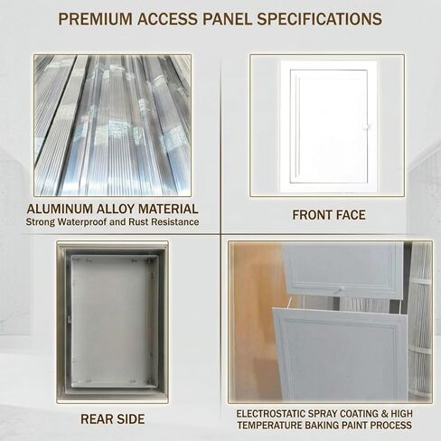 Drywall Access Panel - Ceiling & Wall Hole Cover for Plumbing, HVAC, Electrical Services | White Access Door for Bathroom, Basement & Utility Use in Kuwait