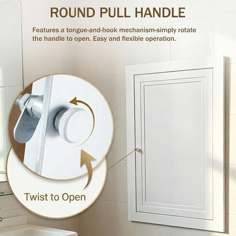 Drywall Access Panel - Ceiling & Wall Hole Cover for Plumbing, HVAC, Electrical Services | White Access Door for Bathroom, Basement & Utility Use in Kuwait