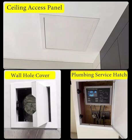 Click Open Access Panel Door for Ceiling/Wall, Attic Door Inspection Hatch Cover, Vent Access Meter Hole Box Door Plate, Cus in Kuwait