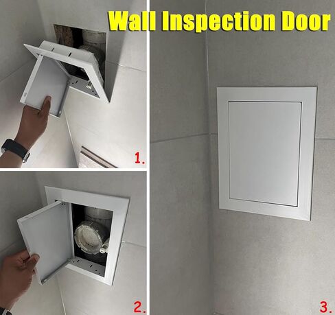 Click Open Access Panel Door for Ceiling/Wall, Attic Door Inspection Hatch Cover, Vent Access Meter Hole Box Door Plate, Cus in Kuwait