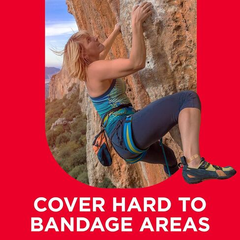 Band-Aid Brand Water Block Tough Strips Adhesive Bandages for First Aid Wound Care, Durable Waterproof Bandages to Protect Minor Cuts, Scrapes & Burns, Sterile, Extra Large, 10 ct in Kuwait
