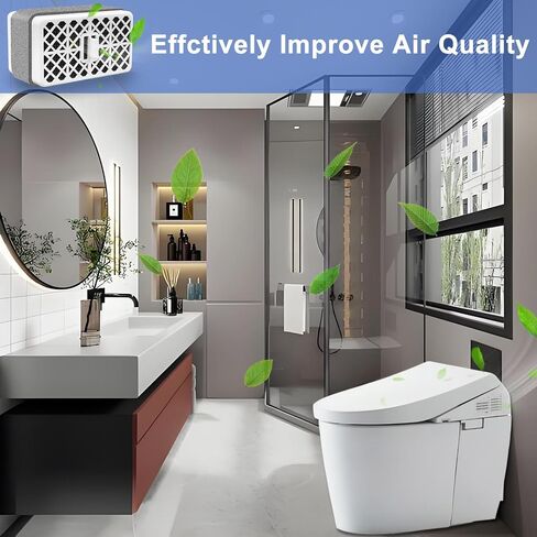 استبدال فلتر محفز مزيل الروائح الكريهة THU9476 متوافق مع TOTO THU9476 Washlet S300 S350E S500E SW2044 C100 C200 K300 SW573 SW2034 SW3056 فلتر مزيل الروائح الكريهة للمرحاض (عبوتان) in Kuwait