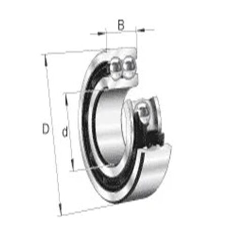 1PCS 3206ATN9 3206 3206A 5206 30x62x23.8 3206-B-TVH 3056206 3206B Angular Contact Ball Bearings in Saudi Arabia