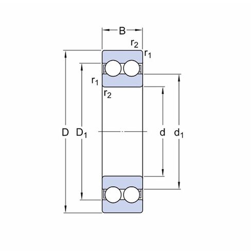 4205 4205ATN9 4205-B-TVH 4205A 25x52x18 مللي متر صف مزدوج الكرات الأخدود العميق 1 قطعة in Kuwait