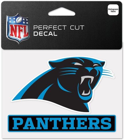 ملصق ملون من NFL Carolina Panthers WCR47938014، مقاس 4.5 بوصة × 5.75 بوصة in Kuwait