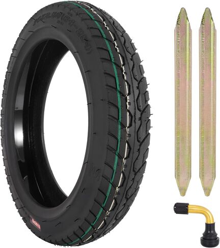 إطار بدون أنبوب للدراجة الإلكترونية مقاس 14X2.50 مع حماية ذاتية الغلق للثقب 6PR 1PAC | لدراجة كهربائية قابلة للطي 2.50-10 60/100-10، سكوتر، مقاوم للثقب، تصميم 6 مستويات، جدران جانبية سميكة، مقاومة للاهتراء in Kuwait