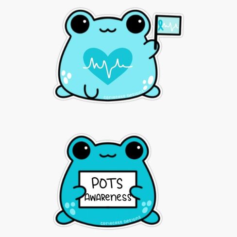 POTS Awareness Frogs Sticker Vinyl Decal Car Laptop Wall Window Bumper Sticker 5" in Kuwait