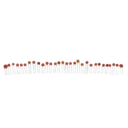 مجموعة متنوعة من المكثفات السيراميكية، 600 قطعة 30 قيمة 2pf-100nf 50V مكونات إلكترونية، مكثفات رطوبة عالية الثبات لمشاريع إصلاح النماذج الأولية لتصميم الدوائر in Kuwait
