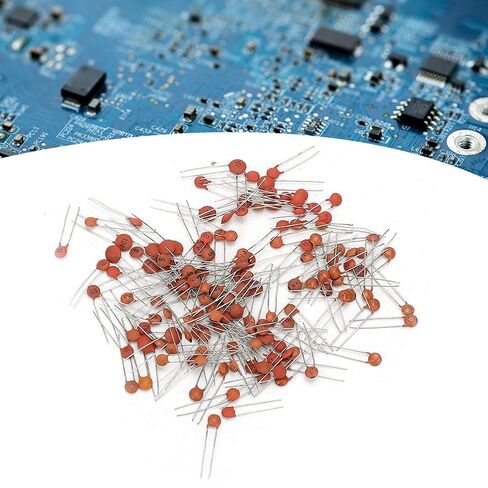 مجموعة متنوعة من المكثفات السيراميكية، 600 قطعة 30 قيمة 2pf-100nf 50V مكونات إلكترونية، مكثفات رطوبة عالية الثبات لمشاريع إصلاح النماذج الأولية لتصميم الدوائر in Kuwait