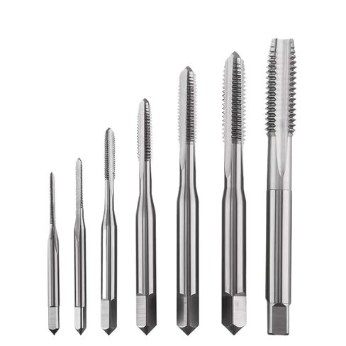 Screw Machine Thread Tap Drill Bits Straight Flute 2-56 3-48 4-40 5-40 6-32 8-32 10-24 5/8-11 3/4-10 7/8-9 5Pcs(Color:10-24UNC) in Kuwait