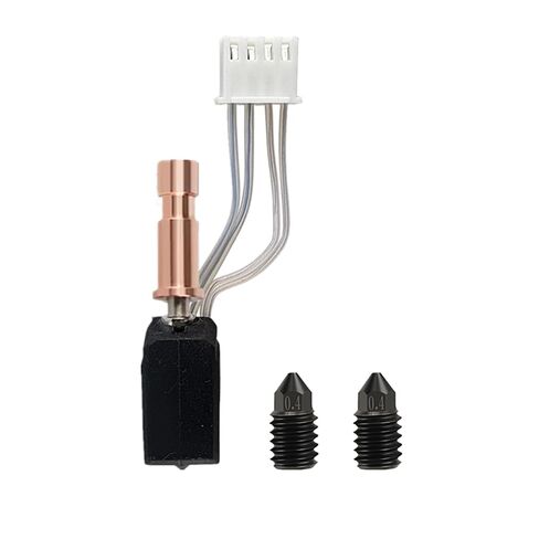 0.4 مللي متر سيراميك Hotend مع 2 قطعة 0.4 مللي متر فوهات فولاذية صلبة لكوبرا S1 كومبو طقم نهاية ساخنة رأس الطباعة بالوعة الحرارة كتلة خرطوشة التدفئة الثرمستور in Kuwait