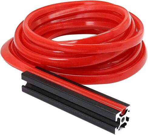 6 Meter 1010 2020 Aluminum Extrusion T Slot Cover Seal Dust Strip Bracket Insert Channel Filler for 6mm 80 20 10 Series 2040 1" V Slot Extruded Aluminum Rail Profile Accessories Hardware -Red in Kuwait