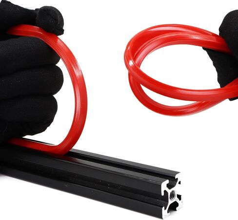 6 Meter 1010 2020 Aluminum Extrusion T Slot Cover Seal Dust Strip Bracket Insert Channel Filler for 6mm 80 20 10 Series 2040 1" V Slot Extruded Aluminum Rail Profile Accessories Hardware -Red in Kuwait