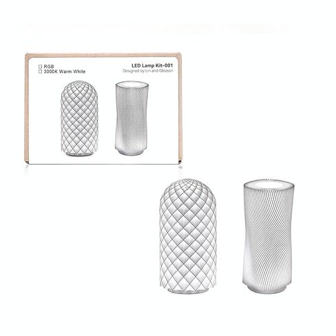 Bambu Lab Makerworld MH001 3D Printed LED Lamp Kit - Warm White Light/RGB Color, DIY Compatible with BambuLab P1P/P1S, A1/A1 Mini, X1/X1C/X1E 3D Printers-Prints NOT Included (WhiteLight, LEDlamp) in Saudi Arabia