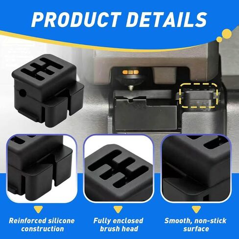 6 قطع من فرش السيليكون المتوافقة مع Bambu Lab X2D P2S Hotend | ملحقات الطابعة ثلاثية الأبعاد، مناديل تنظيف للتثبيت لمدة 3 ثوانٍ، فرشاة سيليكون فائقة المقاومة، أداة تنظيف فوهة خالية من الخدش in Kuwait