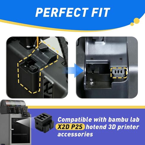 6 قطع من فرش السيليكون المتوافقة مع Bambu Lab X2D P2S Hotend | ملحقات الطابعة ثلاثية الأبعاد، مناديل تنظيف للتثبيت لمدة 3 ثوانٍ، فرشاة سيليكون فائقة المقاومة، أداة تنظيف فوهة خالية من الخدش in Kuwait