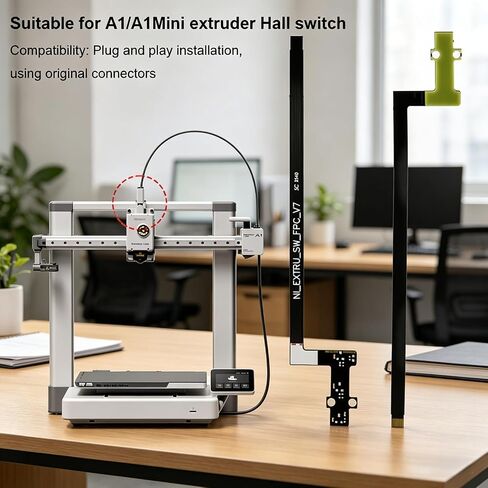 1 Pack 3D Printer Accessories for Bambu Lab A1 Mini / A1 Feed Hall Board, Filament Sensor Replacement Kit, for Monitoring Hotend Extruder Consumables & Prevents Printing Faults in Saudi Arabia